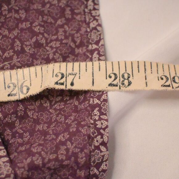 Eddie Bauer Womens XL Beige/Purple Floral Button Down Long Sleeve Blouse Shirt - Picture 7 of 7